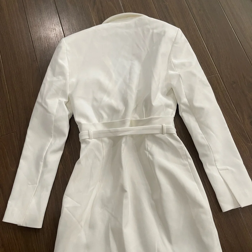 Zara white tapered blazer dress - Picture 9 of 12